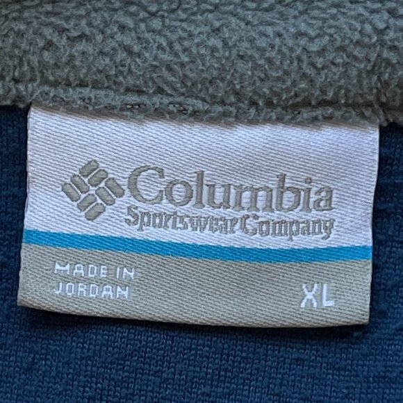 Columbia Women's Quarter Zip Microfleece 2-Tone Blue Pullover XL - Picture 7 of 8